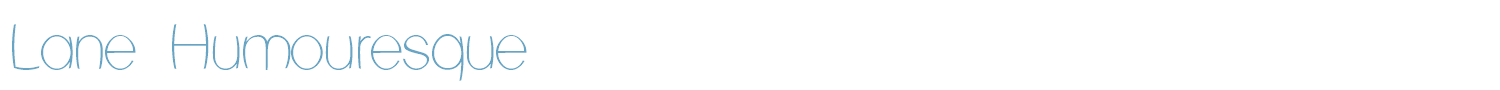 sample Lane Humouresque font