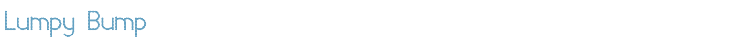 sample Lumpy Bump font