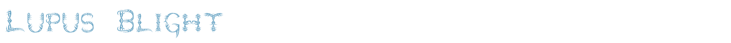 sample Lupus Blight font