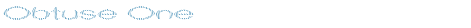 sample Obtuse font