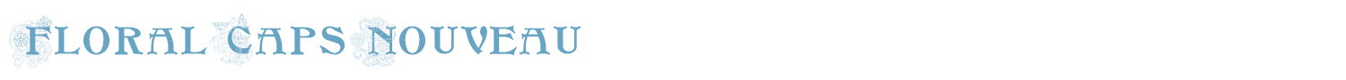 sample Floral Caps Nouveau font
