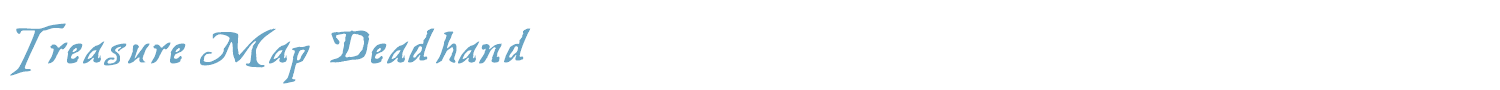 sample Treasure Map Deadhand font