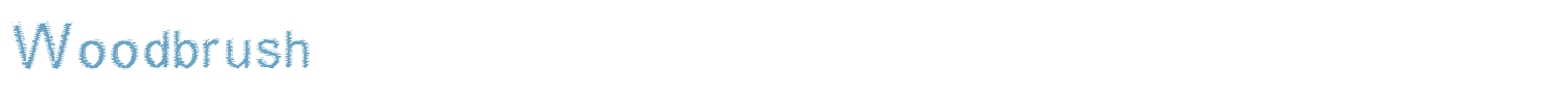 sample Woodbrush font