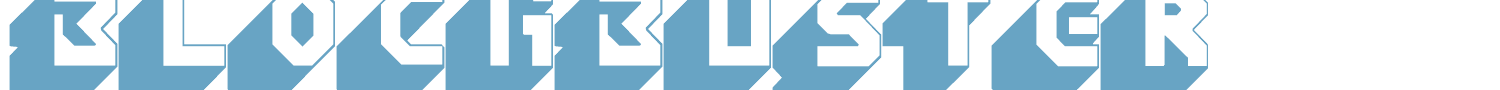 sample Blockbuster font