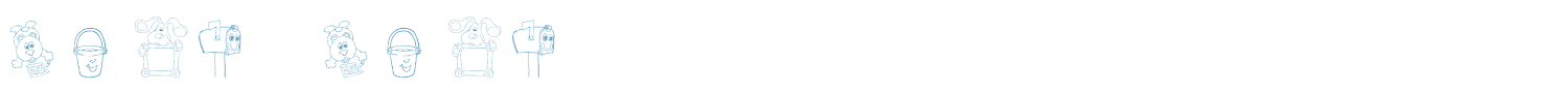 sample Blue's Clues font