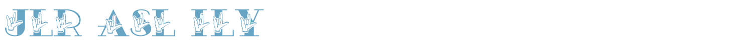 sample JLR ASL ILY font