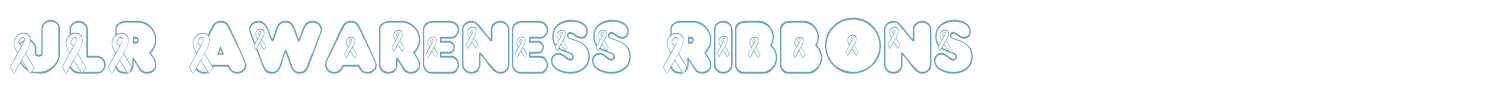 sample JLR Awareness Ribbons font
