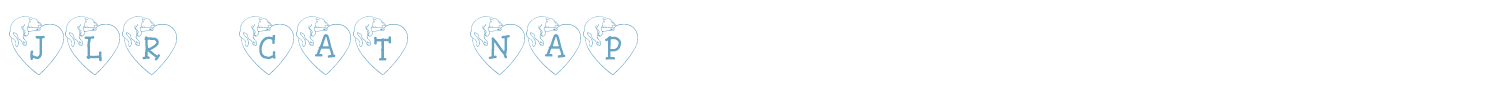 sample JLR Cat Nap font