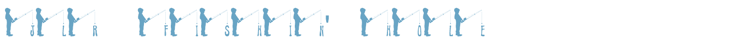 sample JLR Fishin' Hole font