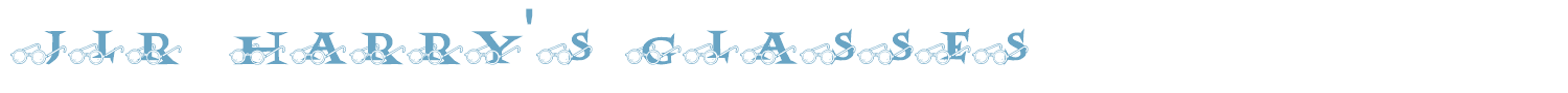 sample JLR Harry's Glasses font