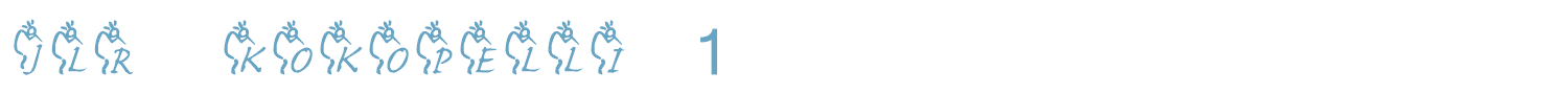sample JLR Kokopelli font
