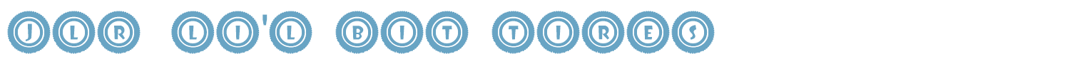 sample JLR Li'l Bit Tires font