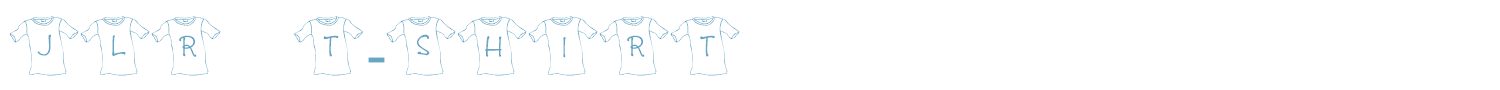 sample JLR T-Shirt font