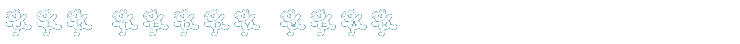 sample JLR Teddy Bear font