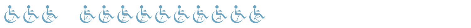 sample JLR Wheelchair font