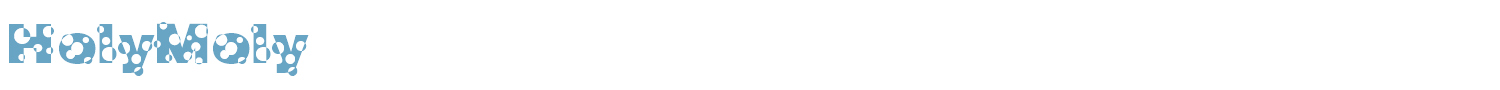 sample HolyMoly font