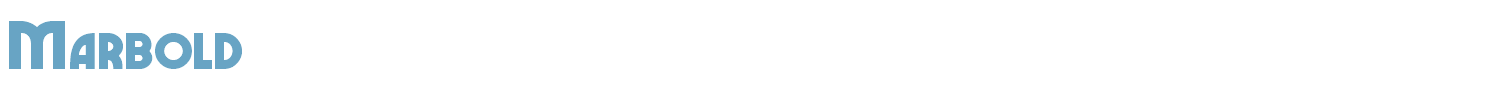 sample Marbold font