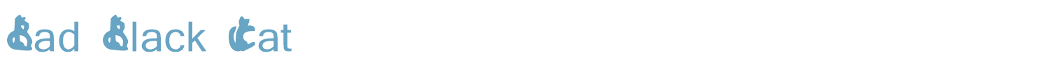 sample Bad Black Cat font