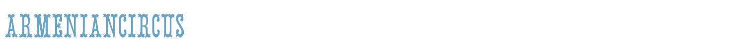 sample ArmenianCircus font