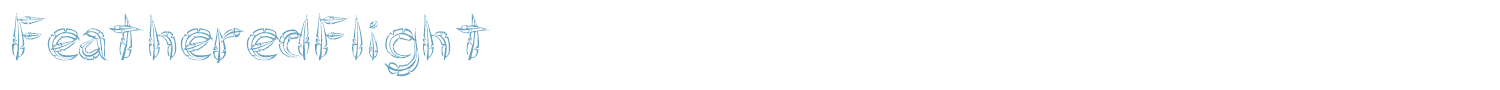 sample FeatheredFlight font