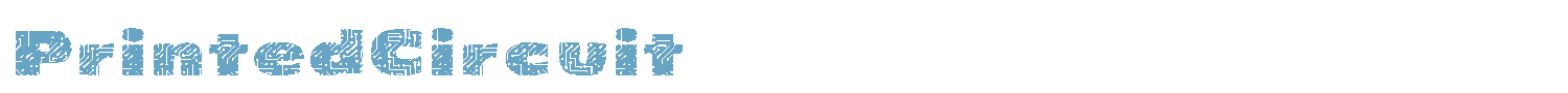 sample PrintedCircuit font