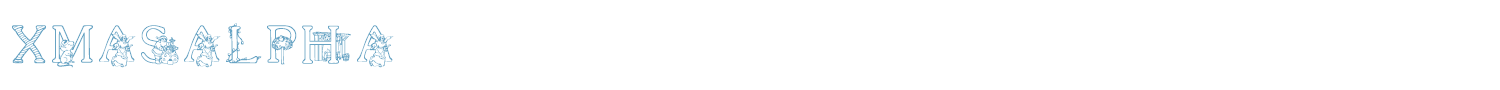 sample XmasAlpha font