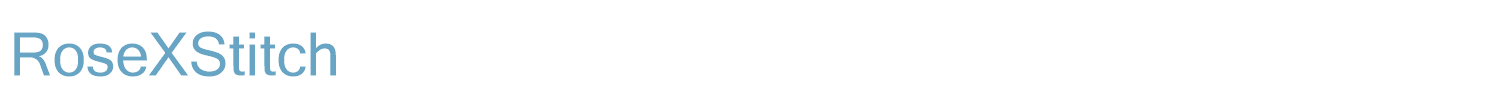 sample RoseXStitch font
