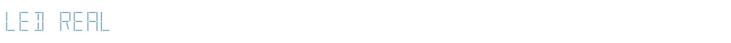 sample LED Real font