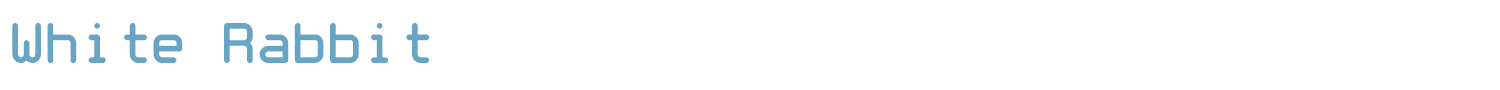 sample White Rabbit font