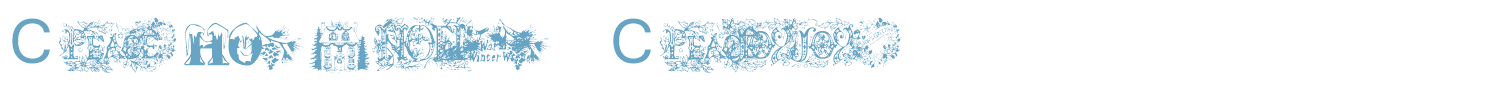 sample Christmas Cheer font