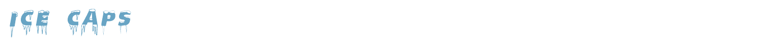 sample Ice Caps font