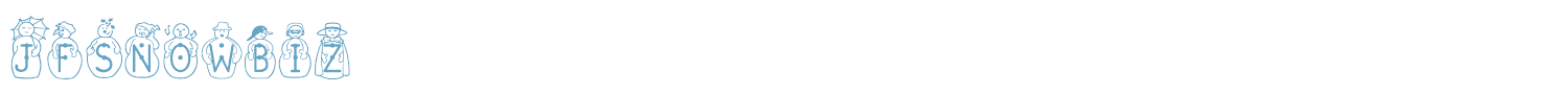 sample JF Snowbiz font