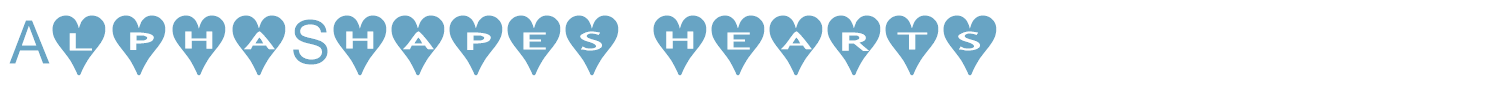 sample AlphaShapes hearts font