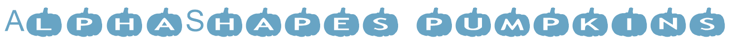 sample AlphaShapes pumpkins font