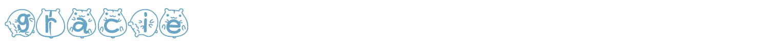 sample gracie font