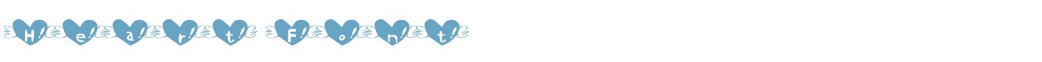 sample Heart font