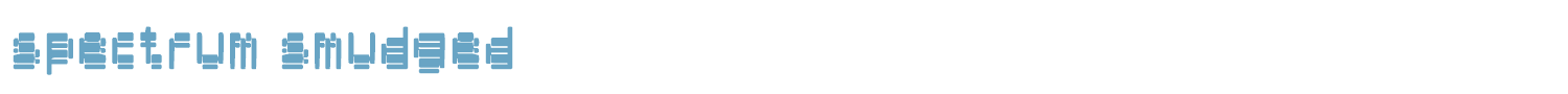 sample spectrum smudged font