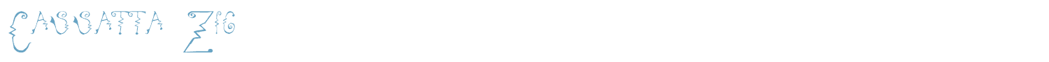 sample Cassatta Zig font
