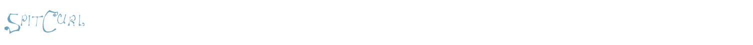 sample SpitCurl font