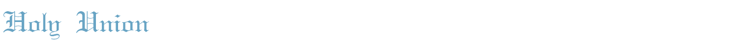 sample Holy Union font