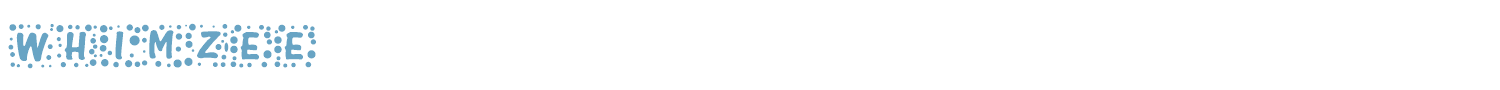 sample Whimzee font