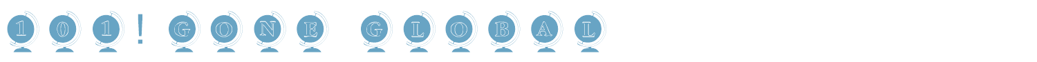 sample 101! Gone Global font