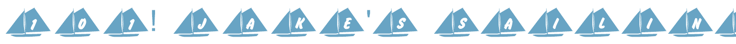 sample 101! Jake's Sailing font