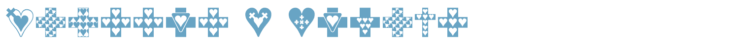 sample Crosses n Hearts font