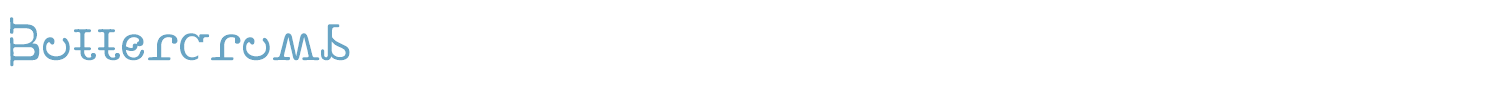 sample Buttercrumb font