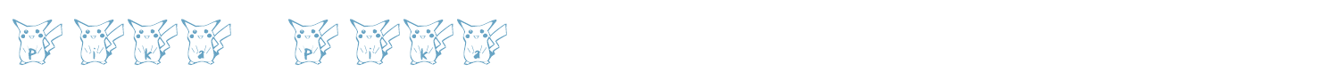 sample Pika Pika font