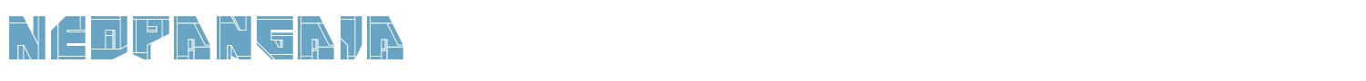 sample NeoPangaia font