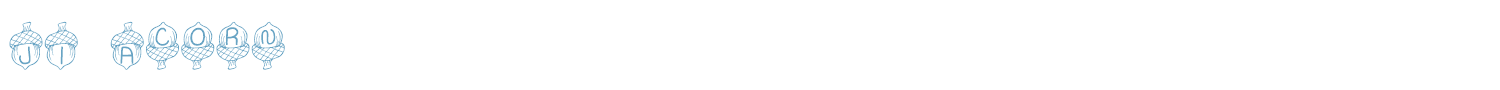 sample JI Acorn font