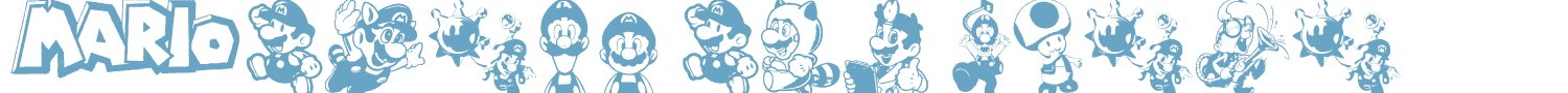 sample Mario and Luigi font