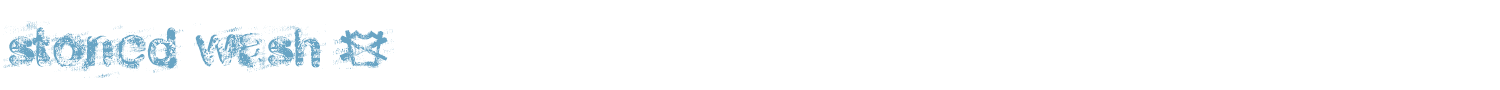 sample stoned wash 6 font